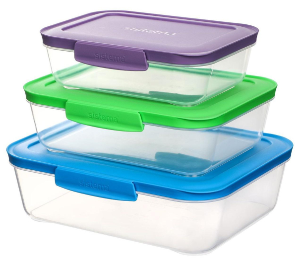 SISTEMA Pojemniki na żywność Nest it 3 Pack TRI (59153) - 1477857 - zdjęcie